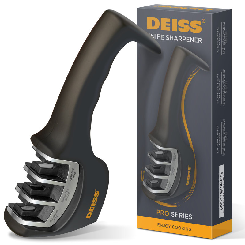 Deiss Pro 3-stage Manual Kitchen Knife Sharpener