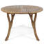 Table d'extérieur pour terrasse en bois 47, dimensions 47,54 x 47,54, finition, résistance naturelle, assemblage requis, taille 47,54 pouces, souci du détail, inclus