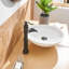 Robinet de vasque de salle de bain à poignée simple avec robinet cascade en laiton-94815517