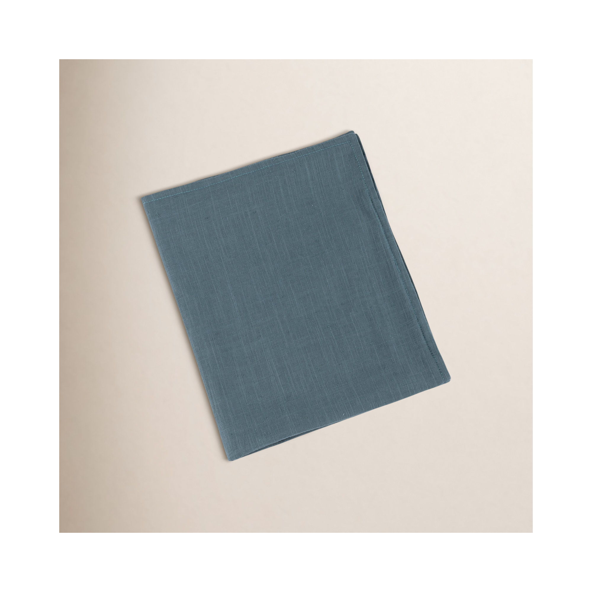 Armo Cotton Duvet Cover, Petrol Blue, California King Duvet Cover