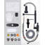 Single Handle Pull Down Kitchen Faucet with Soap Dispenser in Brushed Nickel-104900950