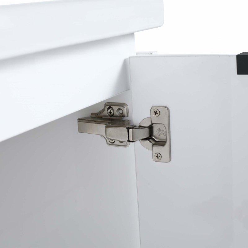Meuble-lavabo à fermeture en douceur 60 po avec lavabo et tablettes