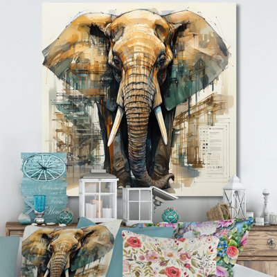 Dessin d’analytique d’un éléphant