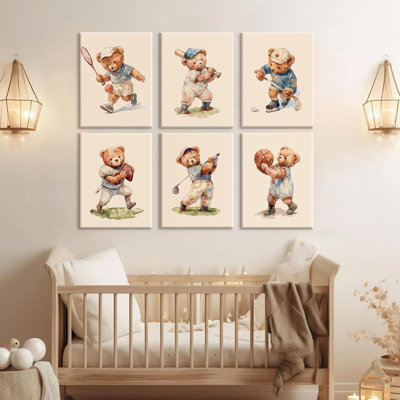 6 Piece Wrapped Canvas Print