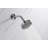 Ardua Collection Shower Trim System: 4-Function 4" Round Shower Head, Single Handle Set, Tub Spout & Rough-in Valve Included - Chrome Polished-92460921