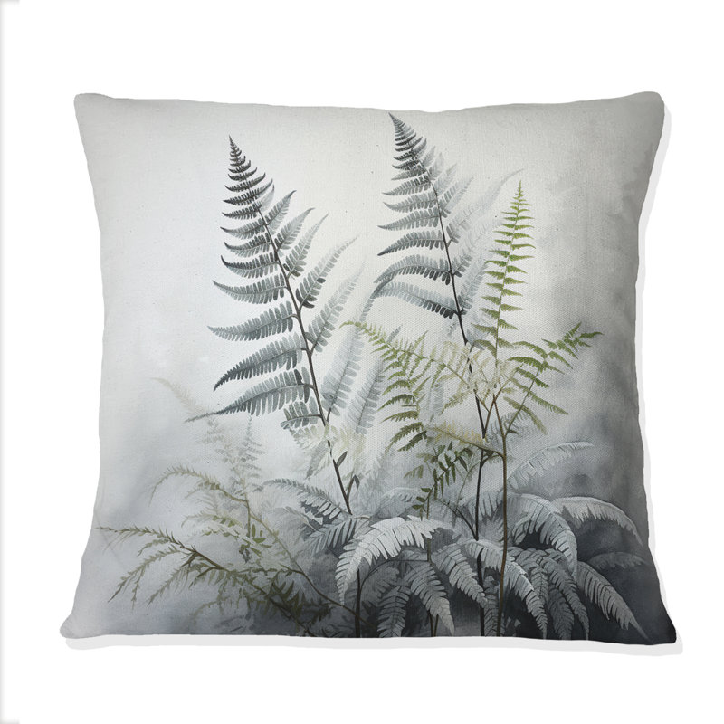 Coussin Ferns Silver Whispers III - Ferns
