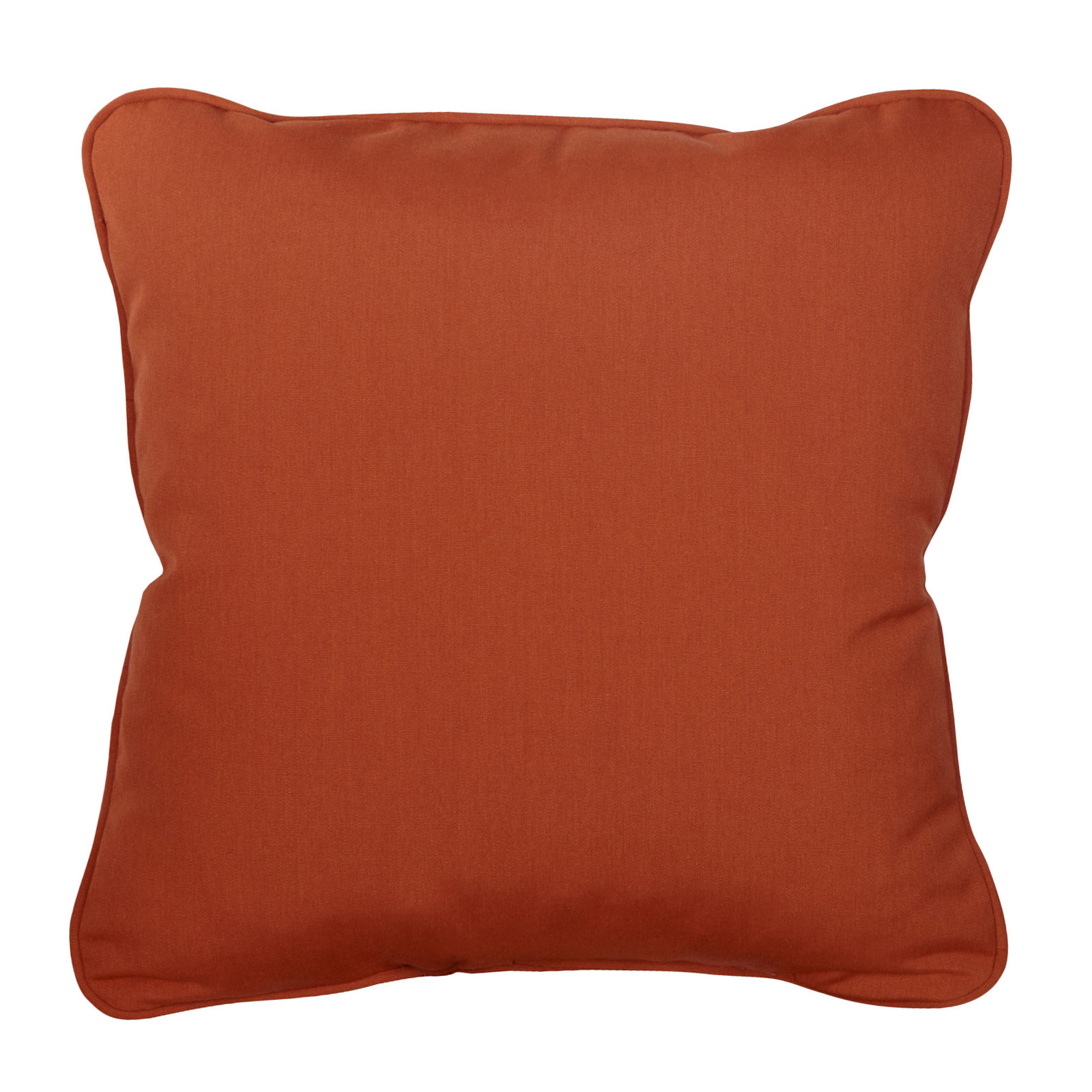 Hansah Throw Pillow, 18" H x 18" W x 6" D, Sunbrella Canvas Rust