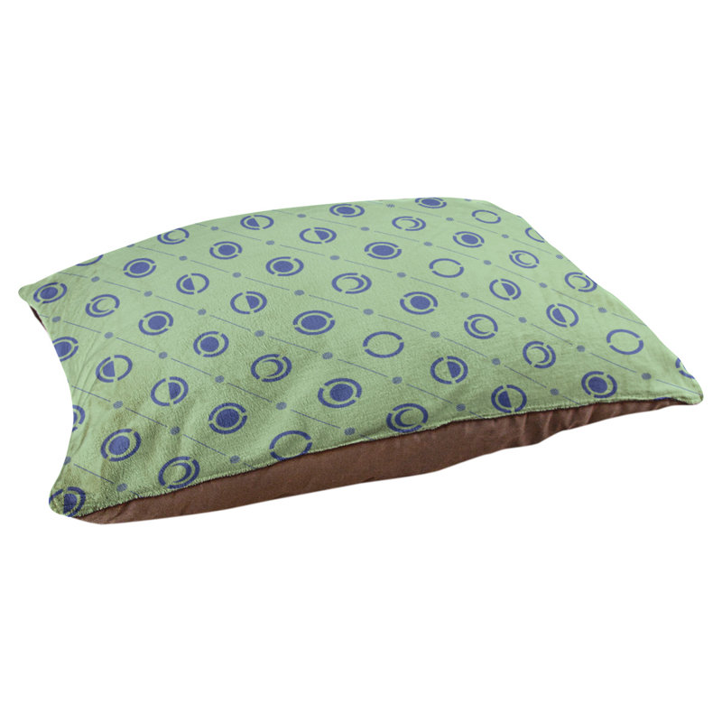 Coussin intérieur pour chien moon phases Chenault, Moyen (l 40 po x P 6,5 po x H 30 po), Vert pâle / bleu