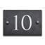 Slate House Number Rectangle Wall Mounted Required