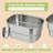 4-compartment 304 Stainless Steel Divided Food Storage Container With Lid