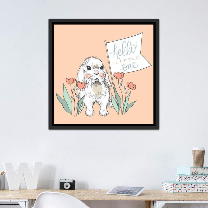 «Forest Baby Toile III» par Kristina Hultkrantz, reproduction d'art sur papier encadrée, H 37 po x l 37 po x P 1,5 po