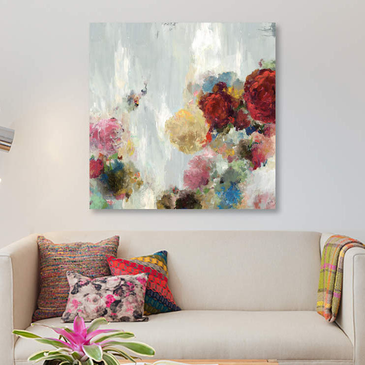«Sept II», reproduction sur toile, H 12 po x l 12 po x P 0,75 po, Pas de tapis, Toile tendue
