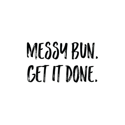 Messy Bun 2 - Wrapped Canvas Print