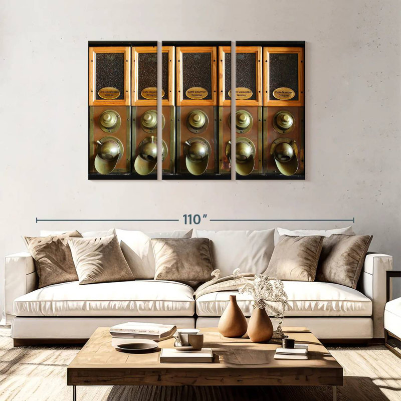 Distributeur de grains de café Yarlin, H 48 po x l 74 po