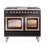 ILVE Nostalgie II Series Noblesse 40 inch Dual Fuel Range with 6 Sealed Burners, Griddle (Glass Door)-105340575-103962071