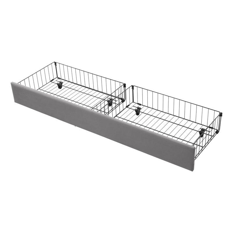 Upholstered Bed, Grey, Super King (6')
