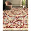Hand-Knotted High-Quality Red and Beige Area Rug