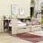 Daybed with Upholstered Headboard, Built-in Desk, Drawers, Shelves and Charging Station-106491002-106898958