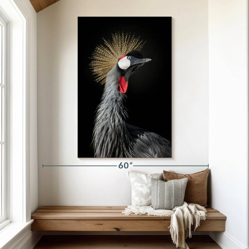 Brampt The Queen Crane, H 51 po x l 34 po