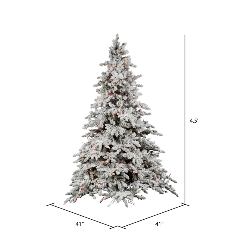 4.5' Lighted Fir Christmas Tree