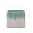 Handmade Ceramic Planter Set Of 2, 8.5" & 6" Diameter, Green-White Ombre Glaze, For Aquatic Plants Indoor/Outdoor Shelf & Table Use, Non-Porous & Breathable Clay-1533778014