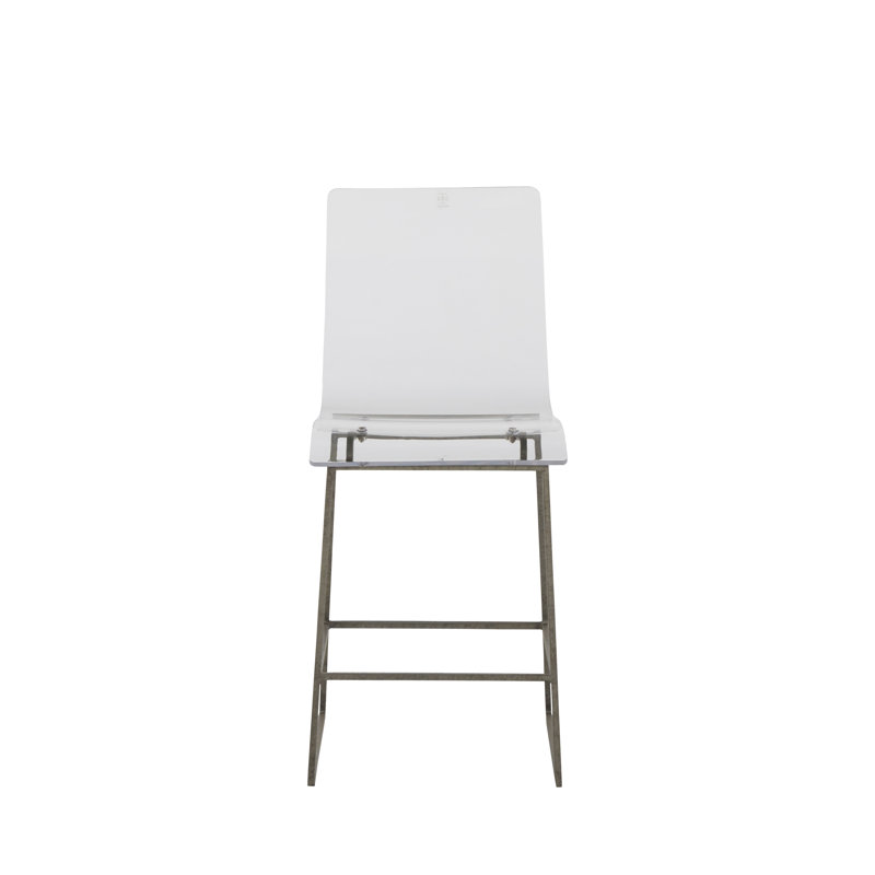 King Stool, Antique Silver, Counter Stool (24.75" Seat Height)