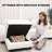 Modern Linen Modular Sectional Sofa U Shaped with Extra Deep Seats and Storage Ottomans-27578407