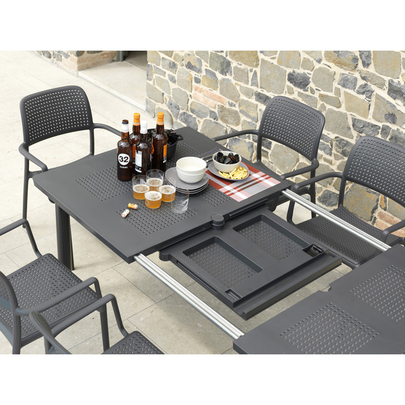 Bora Outdoor Dining Armchair, Anthracite
