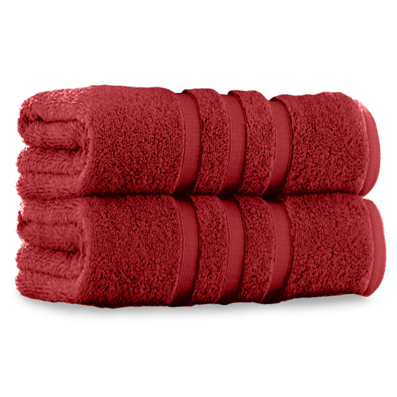 Zero Twist Cotton Towels, Soft & Plush, Absorbent & Quick Dry – Hand, Bath Towels, Bath Sheets & Jumbo Towels Collection, Red