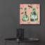  «Floral Cosmetics I» par Dean Russo, art mural en verre acrylique, 12 po x 12 po