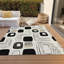 Tapis ivoire intérieur / extérieur lavable à la machine Claudian ACN1670-104372733