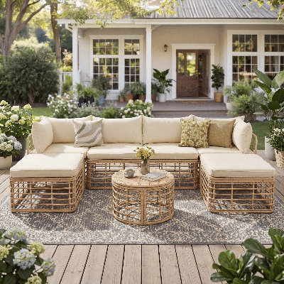 7 Pieces Outdoor Patio Furniture