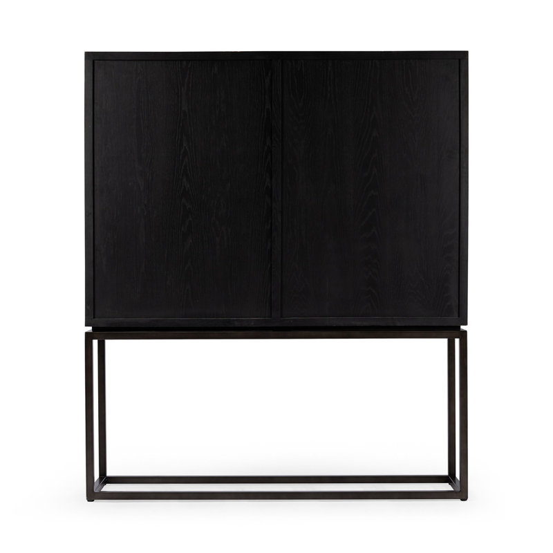 Palmer Cabinet-Charcoal Oak Veneer