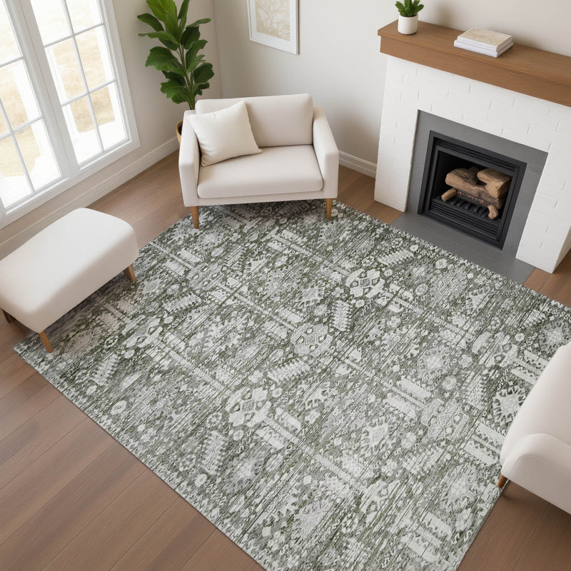 Tapis de qualité supérieure Verlin AMF1771 Global, Rectangulaire 3 pi x 5 pi