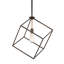 Luminaire suspendu carré à 1 lumière Devione