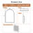 Modern Arched Recessed or Surface Mount Medicine Cabinet with Mirror-486603564-486603555