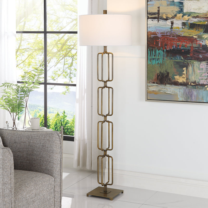 67'' Brown Traditional Floor Lamp