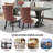 Kingson Modern Glam Tufted Two-Tone Dining Chair with Nailhead Trim & Back Pull Ring-9081305-14894262