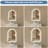 Wall-Mounted Arched Mirror LED Anti-Fog Bathroom Mirror, Adjustable Brightness and Color Temperature Vanity Mirror-1597272755