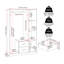 Tarves 3 Door Manufactured Wood Wardrobe-475375337