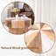 Table basse rustique en bois manufacturé en forme de fleur, table de centre rétro vieillie pour des salons confortables