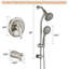 Douche multifonctionnelle moderne et élégante à 7 jets-117396239