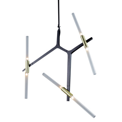 Lustree linéaire 6 lumières spoutnik modern Analia