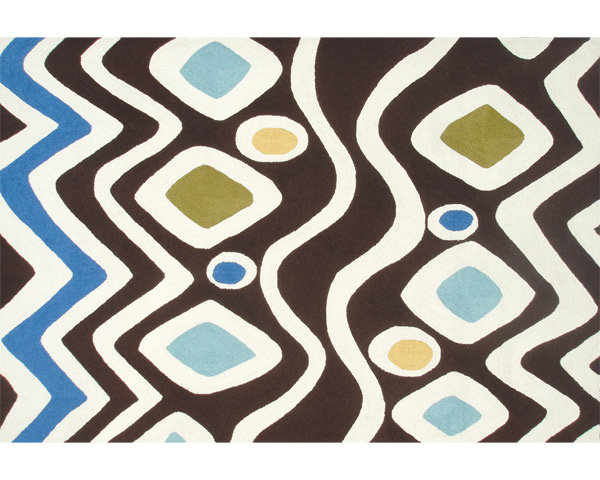 Abstract Indoor Rug, Rectangle 5' x 7'6"
