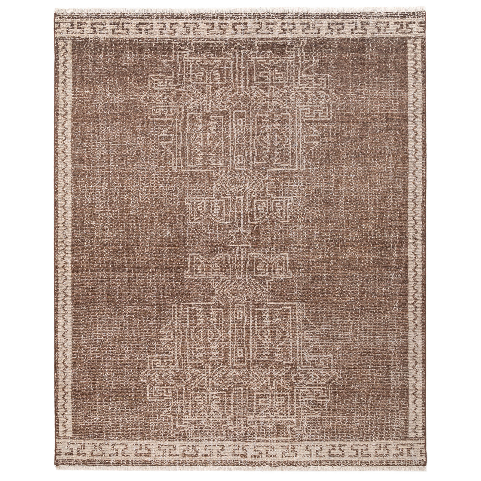Mira Hand Knotted Wool Area Rug, Rectangle 2' x 3'