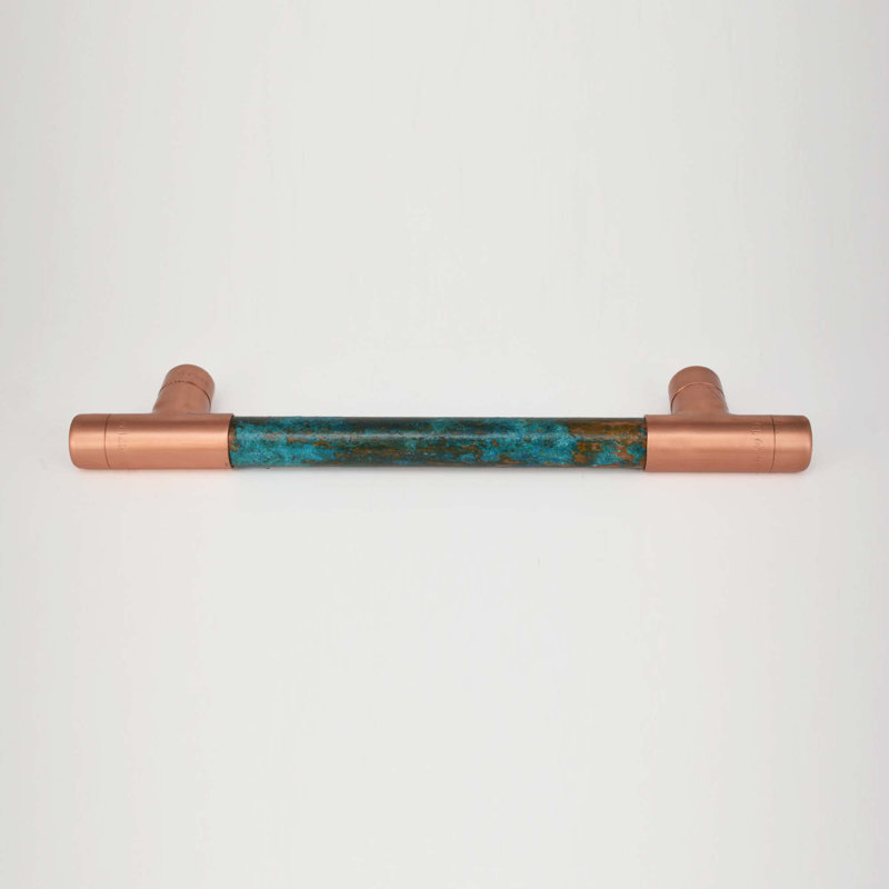 Verdigris Copper Handle T-Shaped