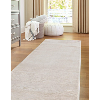 Tapis ivoire tissé à la machine de couleur unie Mclellan
