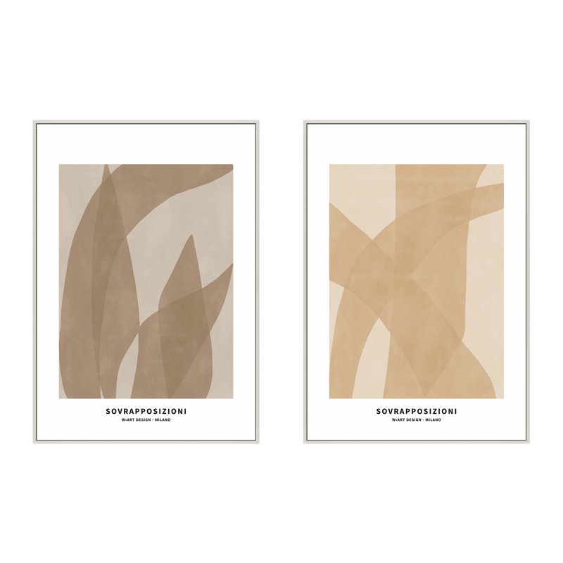 Marine Flora 1 And 2 Print, 20" H x 14" W x 1.25" D, White