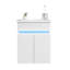 Meuble-lavabo mural simple 16 po avec plateau en céramique Krystyne