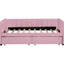 Lit de jour rose simple avec 2 tiroirs et ergonomique pour une chambre à coucher harmonieuse-489482372